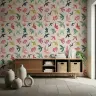 Vibrant Watercolour Birds Pattern Wallpaper 5