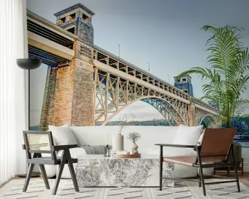 Grand Stone Arch Bridge Scenic Wall Mural