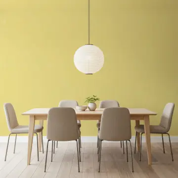 Modern Butter Yellow Linen Texture Wallpaper