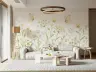 Serene Watercolor Butterflies and Wildflowers Wall Mural 3
