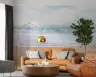 Tranquil Beach Waves and Sandy Shore Wall Mural 1