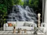 Cascading Forest Waterfall Scenic Wall Mural 4