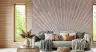 Blush Sunburst Geometric Wall Mural 2