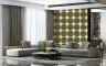 Textured Olive Green Circles Pattern Wallpaper 4