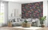 Artistic Peach and Maroon Leaf Botanical Wallpaper 4