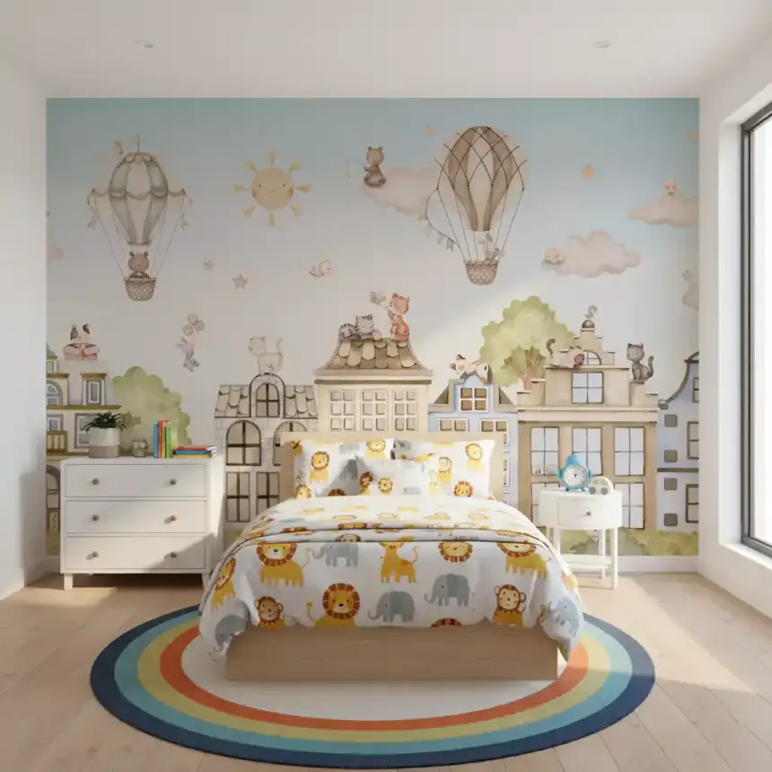 City Cats Wall Mural