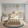 Whimsical Cityscape Animals Kids Wall Mural 3