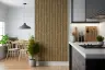 Retro Botanical Leaf Stripe Wallpaper 2