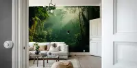 Misty Rainforest Canopy Wall Mural