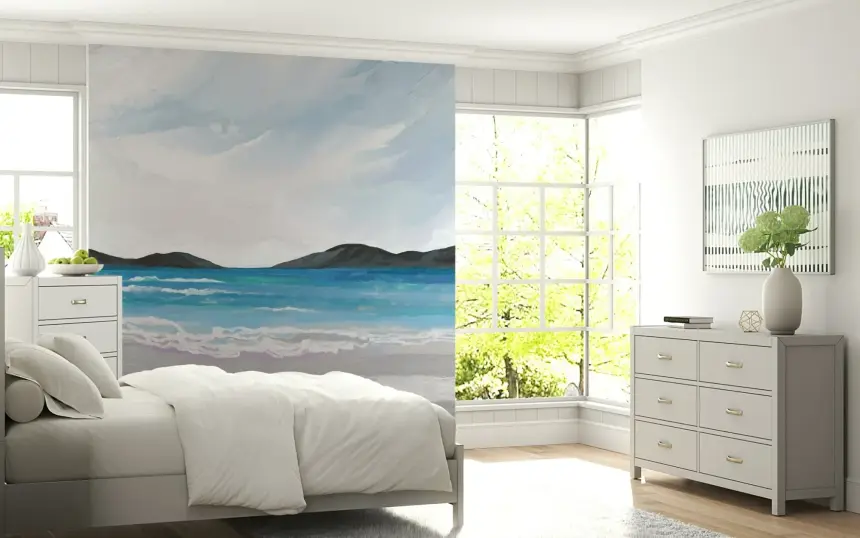 Coastal Scene Wall Mural