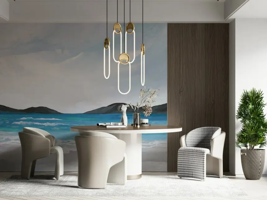 Coastal Scene Wall Mural