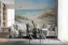 Painterly Coastal Beach Wall Mural 1
