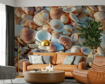 Natural Seashell Beach Wall Mural