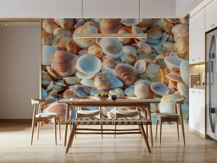 Coastal Shellscape Wall Mural