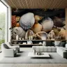 Coastal Seashells and Fishing Net Wall Mural 4