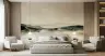 Ethereal Cream And Charcoal Abstract Seascape Wallpaper 1