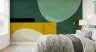 Abstract Geometric Color Block Wall Mural 1