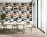 Retro Geometric Colour Block Wallpaper 3