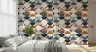 Retro Geometric Colour Block Wallpaper 5