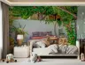 Lush Green Courtyard Patio Wall Mural 1