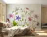 Elegant Columbine Botanical Bloom Wall Mural 2