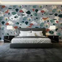Abstract Terrazzo Pattern Wall Mural