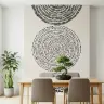 Bohemian Abstract Concentric Dot Wall Mural 4