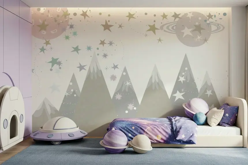 Cosmic Peaks Wall Mural -2719922