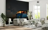 Cosmic Night VW Van Wall Mural