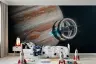 Jupiter and Space Station Kids Wall Mural 5