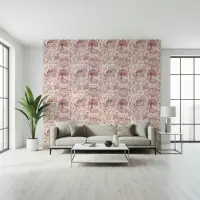 Rustic Toile Countryside Scenic Wallpaper