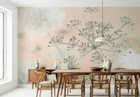 Ethereal Cow Parsley Botanical Wall Mural