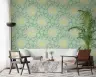 Spring Bird Nest and Floral Pattern Wallpaper 1
