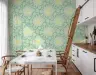 Spring Bird Nest and Floral Pattern Wallpaper 3