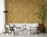 Honey Mustard Botanical Leaf Vine Wallpaper 5