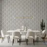 Grey Wavy Stripe Textured Wallpaper 1