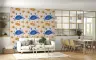 Playful Watercolor Crab and Starfish Wallpaper 1
