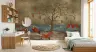 Graceful Cranes and Lotus Pond Wall Mural 2