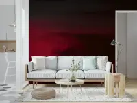Crimson Twilight Gradient Wall Mural