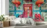 Vivid Chinese Gateway & Lanterns Wall Mural 5