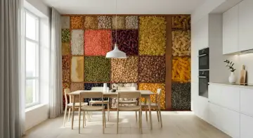 Rustic Culinary Ingredients Wall Mural