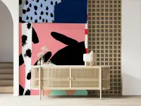 Modern Abstract Patchwork Wall Mural