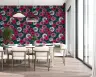 Dramatic Pink Dahlia Floral Pattern Wall Mural 1