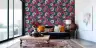 Dramatic Pink Dahlia Floral Pattern Wall Mural 5