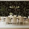 Vintage Dark Floral Butterfly Wall Mural 1