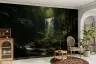 Mystical Forest Waterfall Wall Mural 2