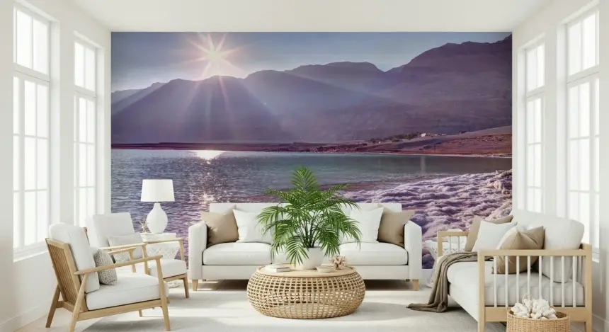 Dead Sea Sunset Wall Mural