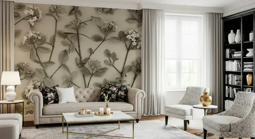 Delicate Blossoms of Spring Wall Mural