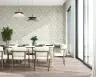 Minimalist Floral Pattern Beige Wallpaper 5