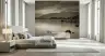 Serene Lake and Mountain Pier Wall Mural 1